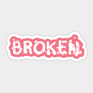 Broken Sticker